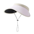 thumbnail image 2 of FUZHIQ Wide Brim Sun Visor Hat for Women, UPF 50+ UV Protection Ice Silk Cool Cap, Adjustable Full Face Shade Hat for Summer Cycling Commute Beach Vacation Outdoor, 2 of 4
