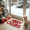 thumbnail image 5 of NWOKYZGH Christmas Entryway Rug, Non-Slip Happy Holiday Snowflake Xmas Indoor Door Mat, 15 x 23 Washable Fluffy Kitchen Rug, Winter Holiday Decor Low-Profile Door Mat for Bedroom, Kitchen, 5 of 6