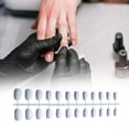 thumbnail image 3 of 24 Pcs Faux Ongles Ronds Solides Tête Ronde Ongles Acryliques pour Amateurs de Manucure Type1, 3 of 6
