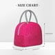 thumbnail image 2 of Fotbe Rose Red Glitter Bolsa de Almuerzo con Estampado, Lonchera Aislada, Contenedor de Comida Reutilizable Tipo Cooler a Prueba de Fugas, 2 of 6