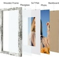 thumbnail image 4 of chalian 8x10 Picture Frame Set of 4, Display Pictures 5x7 with Mat or 8x10 without Mat, Photo Frames for Wall or Tabletop Display, Distressed White, 4 of 16