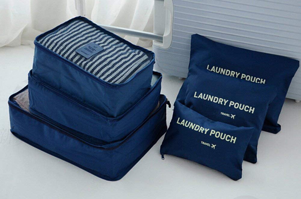 Global Phoenix 9Pcs Clothes Storage Bags Water-Resistant Travel Luggage  Organizer Clothing Packing Cubes for Blouse Hosiery Stocking