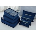 thumbnail image 2 of 9Pcs Magik Waterproof Clothes Storage Bags Packing Cube Travel Luggage Organizer Pouch (Navy), 2 of 9