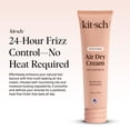 thumbnail image 2 of Kitsch Smoothing Air Dry Cream for Hair – Frizz Control Hair Care Product with Castor Oil & Coconut Oil – Weightless Styling Cream - Enhances Natural Texture Appearance, 24-Hour Smooth Finish – 5 oz, 2 of 4