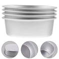 thumbnail image 6 of Non-stick Oval Cake Pan Set 4PCS Aluminum Mold for Baking, 6 of 6