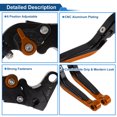 thumbnail image 4 of Palancas de freno y embrague para YAMAHA YZF-R1 04-08, ajustables en 6 posiciones, aleación de aluminio, 4 of 7