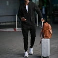 thumbnail image 2 of Mens Full Zip Tracksuit Two Piece Set Long Sleeve Jacket and Jogger Pants Athletic Fit Casual Outfits for Travel Workout, 2 of 5
