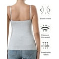 thumbnail image 7 of Women'S Tank Tops With Built-in Bra Comfortable and Breathable, Suitable for Both Outer and Inner Wear With thin Spaghetti Straps Grey S, 7 of 7