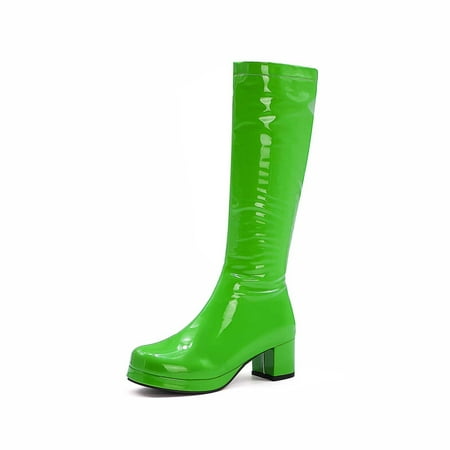 

Yoslce Fall Shoes for Women 2022 Fashion Large Size Boots Women Autumn Long Tube Low Heeled Shoes Boots Pointed Boots Knight Boots Green 39
