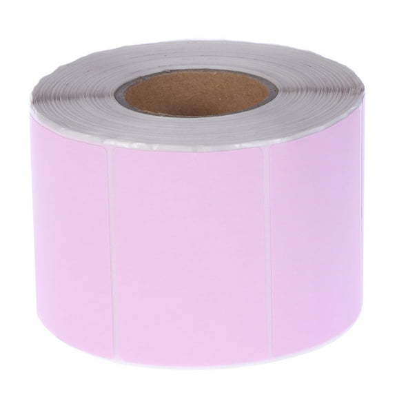 OUNONA Thermal Labels for Printing Pink Paper 60x40mm Waterproof Oilproof Antifriction 800 Labels per Roll