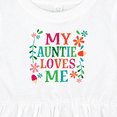 thumbnail image 4 of Inktastic My Auntie Loves Me Girls Girls Baby Dress, 4 of 5
