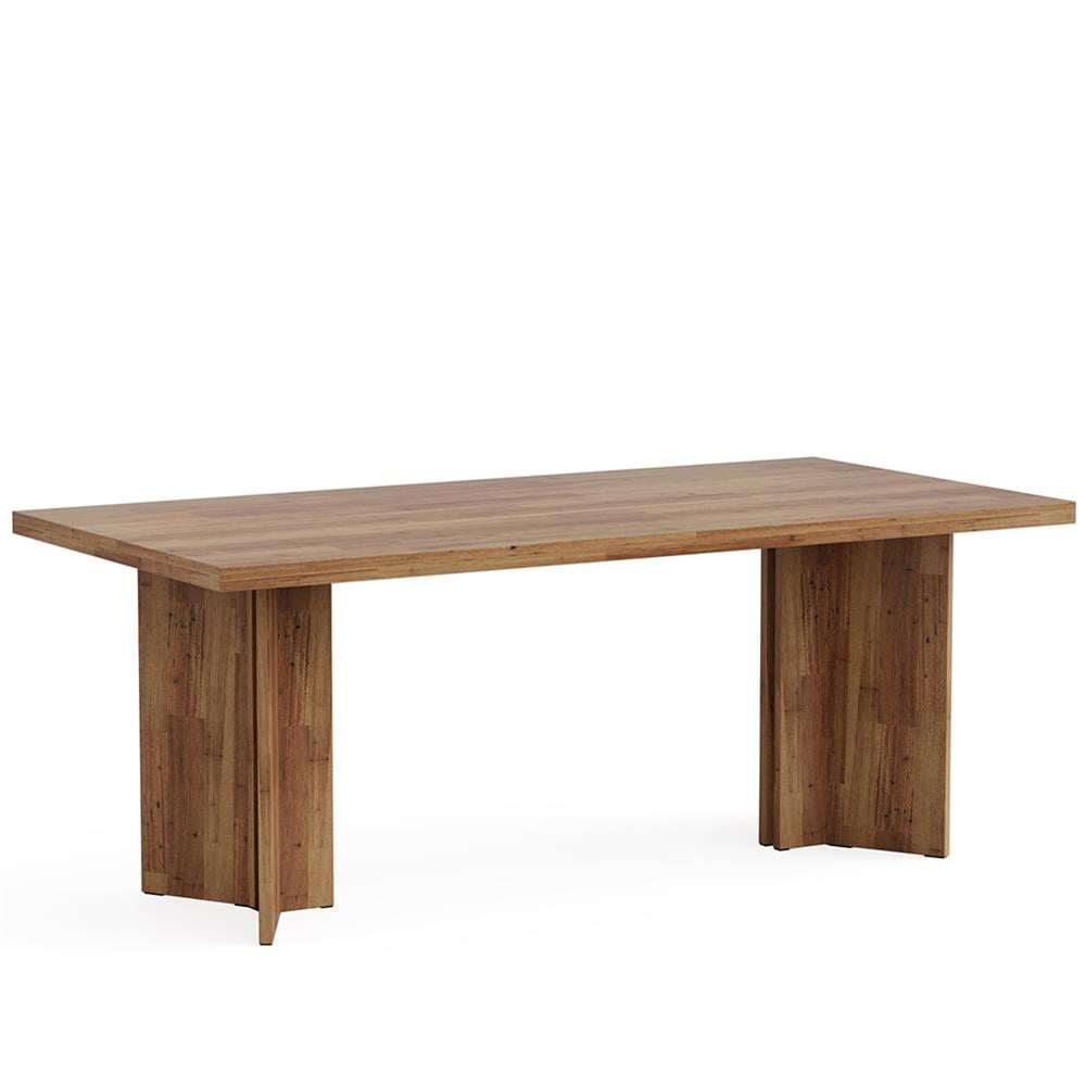 Kadyn Kitchen Table, Dining Table,63" Dining Table, Farmhouse Kitchen Table with Large Tabletop for 4-6,Brown