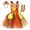 Orange, variant on Mercatoo Girls Thanksgiving Turkey Puffy Dress Mesh Gown Cute Festival 𝐂osplay Outfit with Headband and Socks for Feast