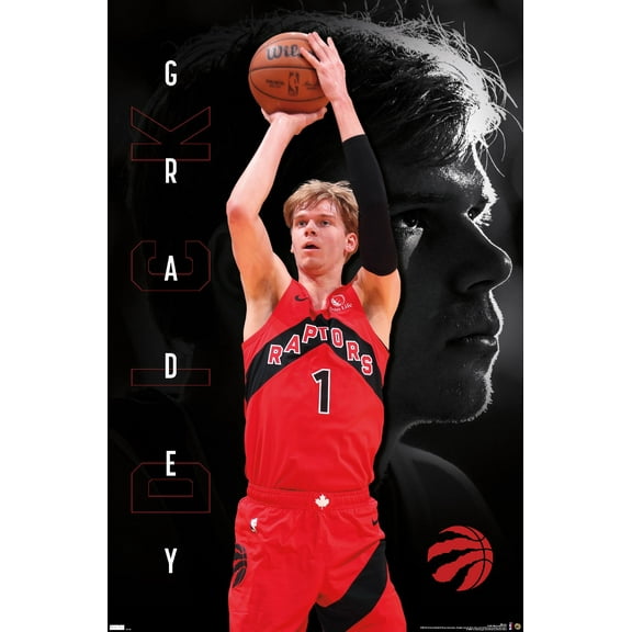 NBA Toronto Raptors - Gradey Dick 24 Wall Poster, 22.375" x 34"