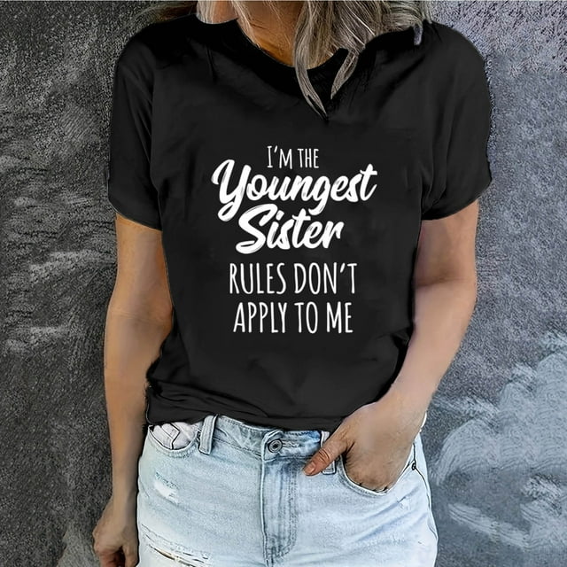 LSLJS T-Shirt Graphique à Manches Courtes Col Rond Décontracté Printemps et Été pour Femmes, Cadeaux pour Femmes