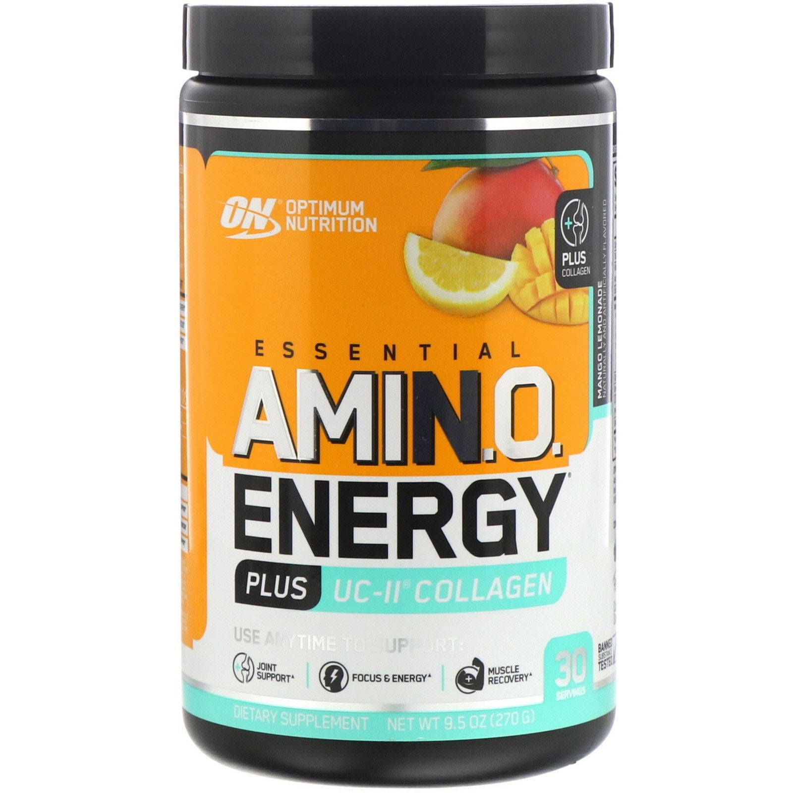 Optimum Nutrition ESSENTIAL AMIN.O. ENERGY PLUS UC-II Mango Lemonade, 9.5 oz (270 - Walmart.com