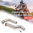 thumbnail image 1 of Adaptador De Tubo De Escape De Motocicleta De Acero Inoxidable Que Elimina El Tubo De Escape Medio De Motocicleta De Ruido Para Honda Cbr1000 2004-2007 Inevent VI007197-00, 1 of 7