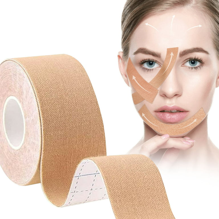 Kinesio Tape for Face & Neck Lift - Non-Invasive Wrinkle Remover -  Anti-Wrinkle Myofascial Release - V-line Chin Skin Lifting Sticker Sleep  Strip
