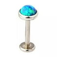thumbnail image 3 of K-KED 1pcs Opal Lip Bar Ring Internally Threaded Ear Tragus Cartilage Stud Piercing-OP18-1.2mm/8mm/5mm, 3 of 9