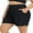 Black, variant on Sociala Women's Plus Size Swim Shorts High Waisted Bathing Suits Bottoms Tankini Trunks with Pockets