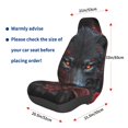 thumbnail image 3 of Fuzoiu Rose Full Moon Black Wolf Print Elastic Car Seat Covers, Seat Cover Protector,Universal Fit Interior Covers for Most Cars,Washable Seat Cover Non Slip for SUV,Sedan,Van, 3 of 5