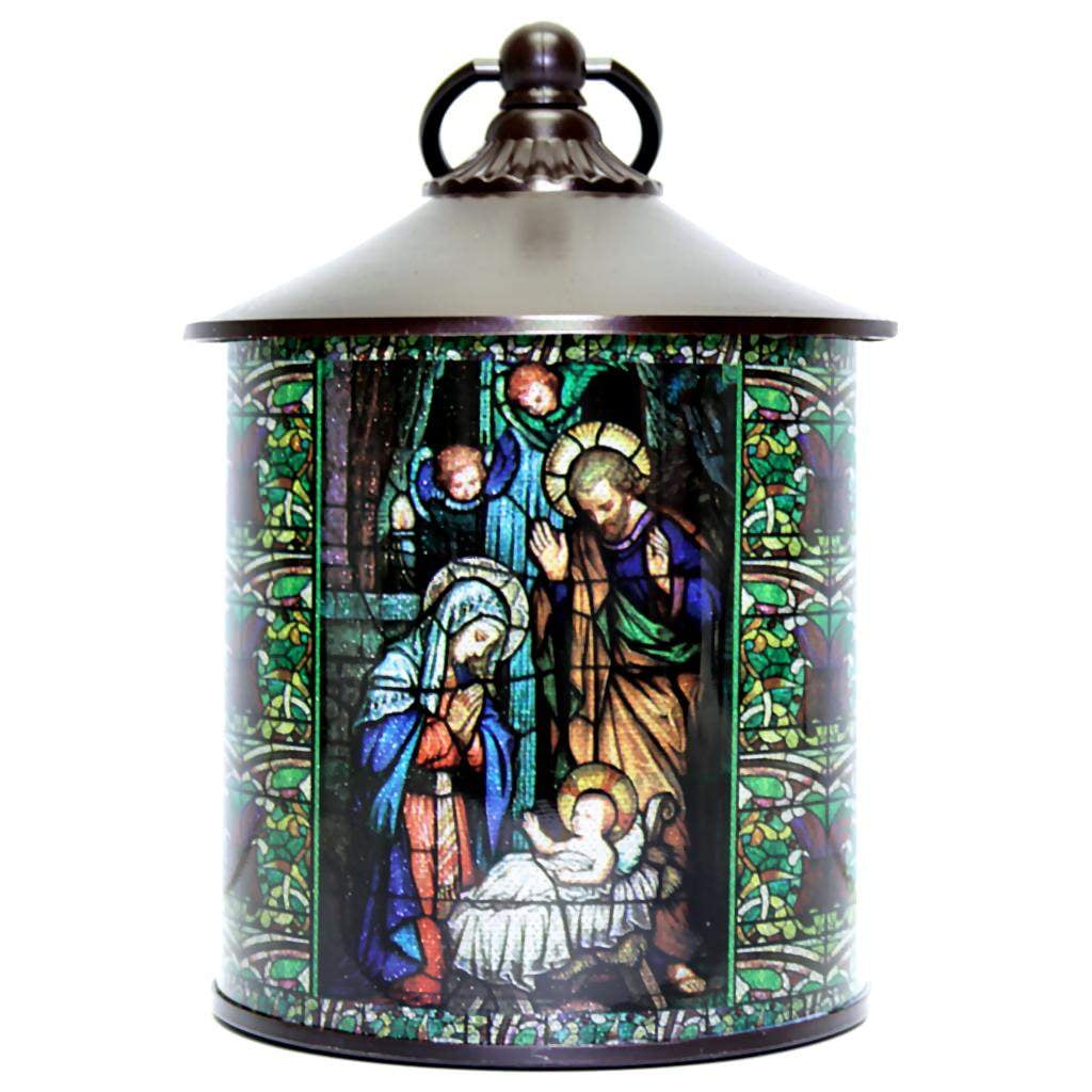 Roman 57060 - 7" Battery Operated LED Stained Glass Style ...