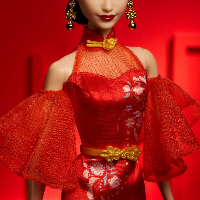 Barbie　バービー　チャイナドレス China dress 春節 Barbie Signature Lunar New Year Barbie Doll Collectible with