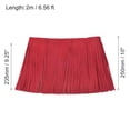 thumbnail image 2 of Unique Bargains 2 Yards 10 Inch Faux Leather Fringe Trim Tassel Fringe for Sewing, Red, 2 of 6