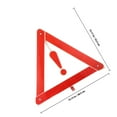 thumbnail image 4 of HEALEEP Red Warning Triangles to Indicate Vehicle Breakdowns Reflective Material 15.2x13.2x0.08in 1 Set, 4 of 8