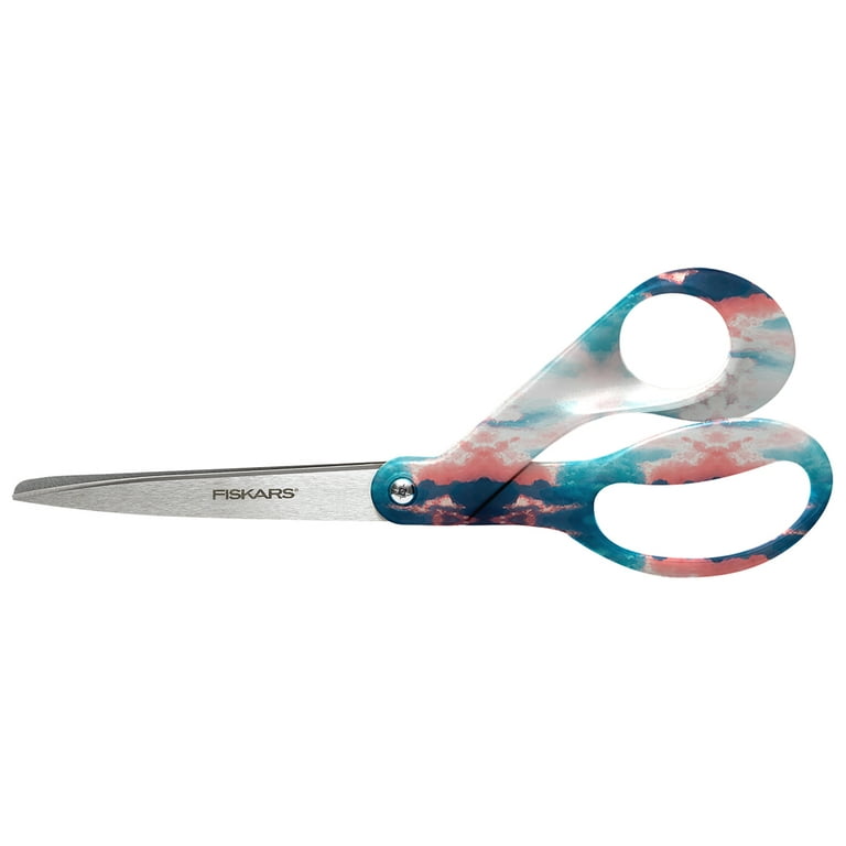 Fiskars Scissors NEW 8” Limited Edition Fabric Mixed Media Designer Pattern  PINK