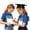 Blue, variant on Kids Last Day of School Autograph T-Shirt, Boys Girls Funny "Sign My Shirt" Graduation Short Sleeve Tee, Preschool Elementary School Graduation Memory Shirt(Orange/12-13 Years)