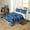 Blue, variant on Erosebridal Pink Train Comforter Cover, Steam Engine Bedding, Cartoon Vehicle Decor, Reversible(No Comforter)