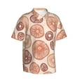 thumbnail image 2 of Disketp Hawaiian Shirts For Men,Mushrooms2 Print Mens Casual Short Sleeve Button Down Shirts Beach Shirt, 2 of 8
