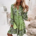 thumbnail image 6 of 2024 Spring and Summer New Women's Printing Splicing Skirt Layered Mini Dress Fashion, 6 of 7