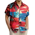thumbnail image 2 of Sakmal Hawaiian T Shirts for Men Short Sleeve Beach Vacation Lightweight Relaxed Fit Shirts for Men S-5X, 2 of 6