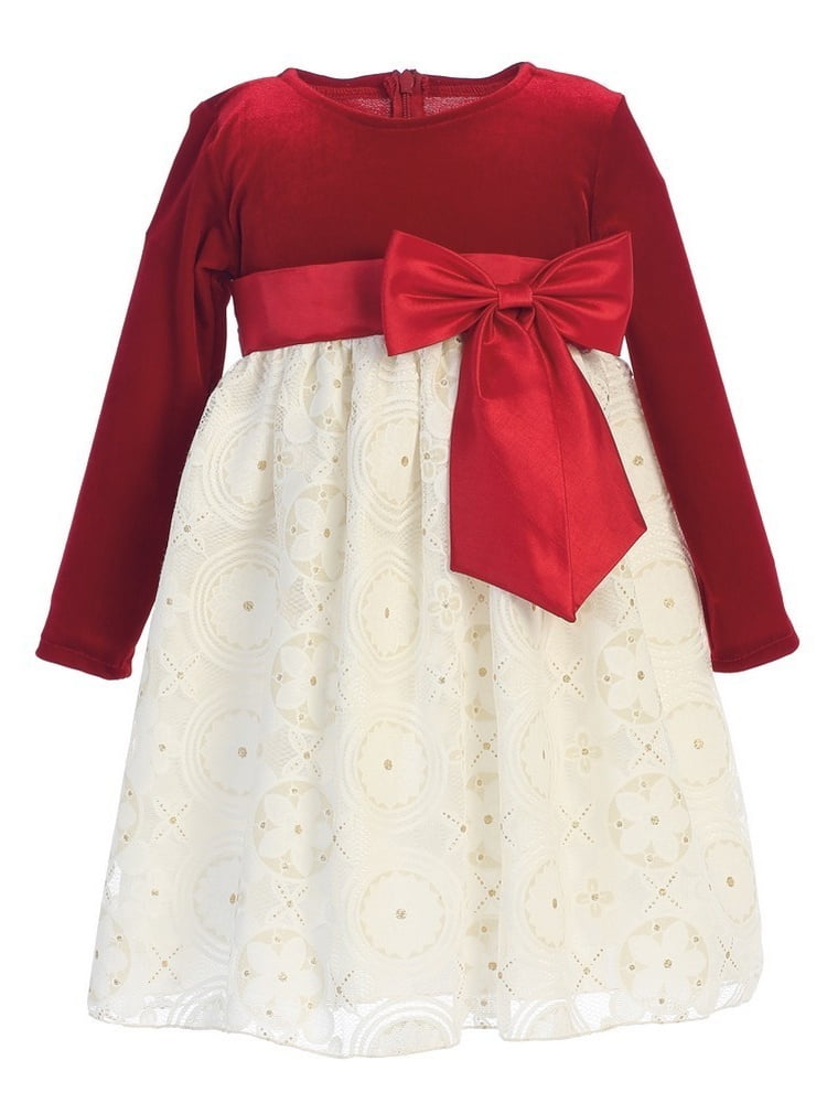 baby girl long sleeve christmas dress