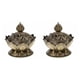 thumbnail image 4 of Injueey Alloy Incense Burner Classical Chinese Handmade Adorn Bronze Aroma Censer Household Wear-resistant Stove Craft Ornaments Bronce 7*7cm 2Conjunto, 4 of 6