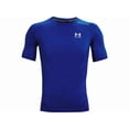 thumbnail image 4 of Camiseta híbrida HeatGear de Under Armour para hombre, azul royal y blanco, 4 of 6