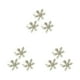 thumbnail image 1 of Billuyoard Valentine Napkins Plates Snowflake Design Buckle Banquets Metal Clasps Rings Decorations Table Napkin Jewelry Rhinestone Type1 NO1, 1 of 6
