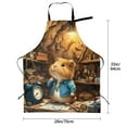 thumbnail image 2 of Kdxio Scientist Guinea Pig Apron with Pockets Adjustable Kitchen Aprons for Men Women Waterproof Aprons for Cooking,Drawing,Crafting, Baking Household Cleaning, 2 of 8