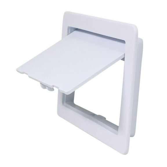 Plastic Access Panel for Drywall Ceiling 6 x 9 Inch Reinforced Plumbing Wall Access Door Removable Hinged, White