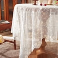 thumbnail image 5 of Sunyuer Gorgeous Round Lace Tablecloth,Vintage Floral Embroidered Table Cloths, Chic Round Table Cover for Wedding Banquet Holiday Dinner Tables, 5 of 11
