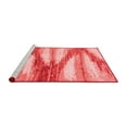 thumbnail image 2 of Ahgly Company Machine Washable Indoor Round Abstract Red Modern Area Rugs, 3' Round, 2 of 4