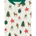 thumbnail image 2 of M+A by Monica + Andy Gender Neutral Baby Christmas Organic Cotton One Piece Pajamas and Bib Set, 2-Piece, Sizes 0M-24M, 2 of 7