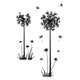 thumbnail image 1 of Black Dandelion Wall Stickers Butterflies On The Wall Living Room Bedroom Glass Window Decoration Mural Art Home Decor Decals My Lux Decor Round, 1 of 8