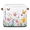 Multicolor 2, variant on CURLYOOT 13 x 13 Inch Cube Storage Bin, Coastal Starfish Coral Fabric Storage Cube Baskets, Closet Shelves Foldable Bins with Leather Handles for Home Organizer