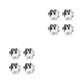 thumbnail image 2 of Surtido de 4 piezas de moldes para pasteles Kearding molde antiadherente para Mousse utensilios Torx 2piezas, 2 of 6