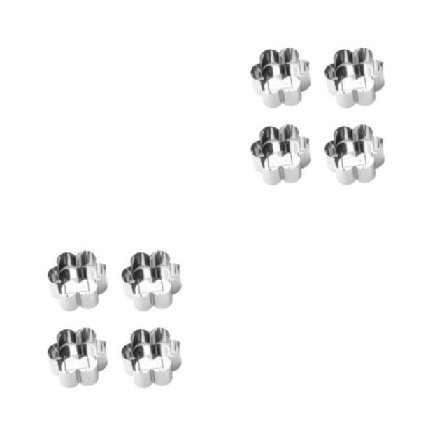 Matsuzay Surtido de moldes para tartas de 4 piezas Acero inoxidable