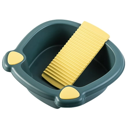 

1 Set Washboard Basin for Hand Washing Clothes and Small Delicate Clothes