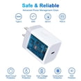 thumbnail image 2 of USB C Wall Charger Block,FiveBox 2Pack 20W PD Type C Charger Fast Charging Block USB C Power Adapter USB C Brick for Phone Samsung(White), 2 of 7